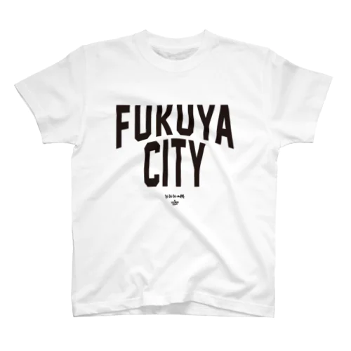 『シュシュシュの娘』FUKUYA CITYグッズ 黒 Regular Fit T-Shirt