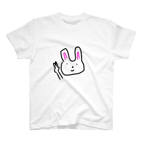 ぴーすふるうさぎさん Regular Fit T-Shirt