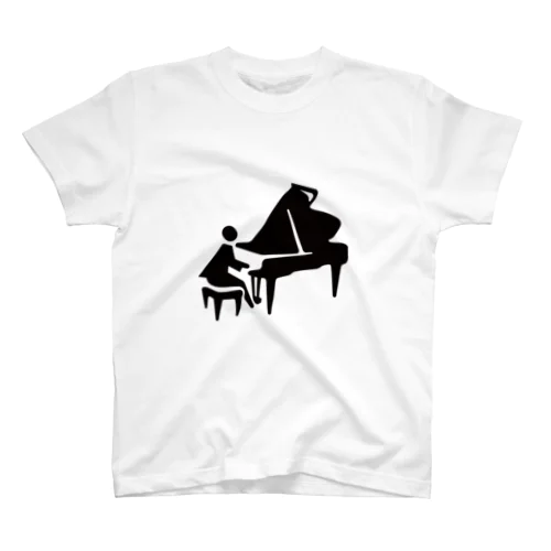 ピアノ演奏ピクトさん スタンダードTシャツ