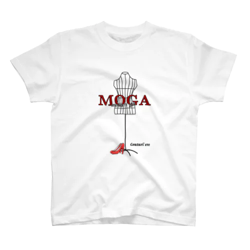 MOGA     Btype    白back スタンダードTシャツ