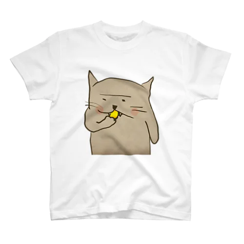 かじる猫 Regular Fit T-Shirt