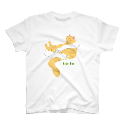 Baby hugにゃんこ(長毛茶トラ猫) Regular Fit T-Shirt