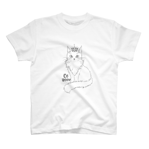 白猫と冠 Regular Fit T-Shirt