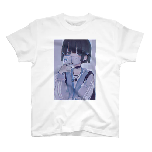 うさぴな水色ちゃんᙏ̤̫͚ Regular Fit T-Shirt