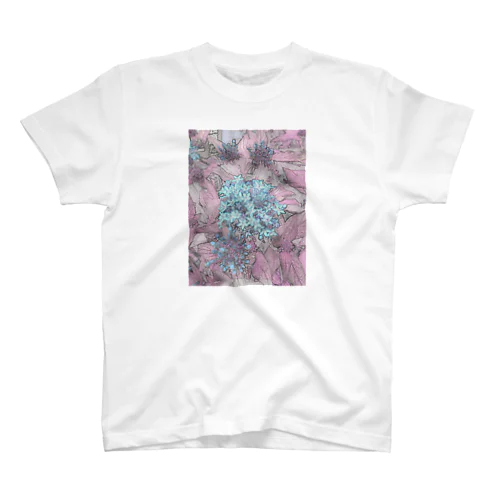 blue 花 スタンダードTシャツ