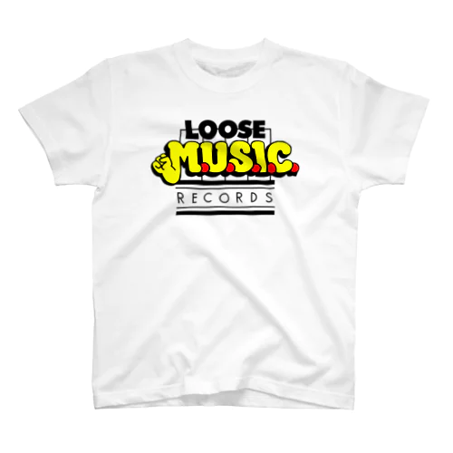 LOOSE M.U.S.I.C. RECORDS Tee (Rock) Regular Fit T-Shirt