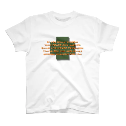 Smile for you＃Green Regular Fit T-Shirt