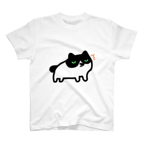 #猫 #びっくりぬっこ #白黒猫 スタンダードTシャツ