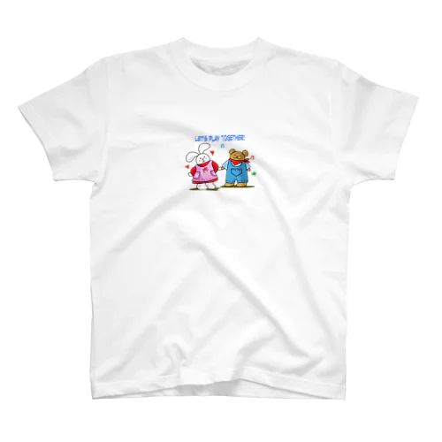 仲良しうさくま Regular Fit T-Shirt