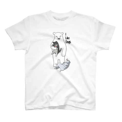 犬好きクマ スタンダードTシャツ