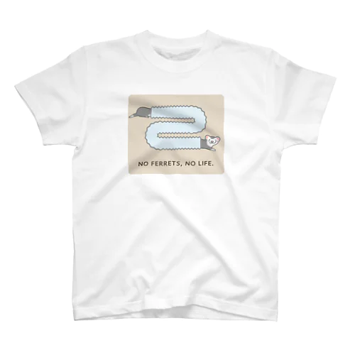 No ferrets, no life. シルバーミット Regular Fit T-Shirt