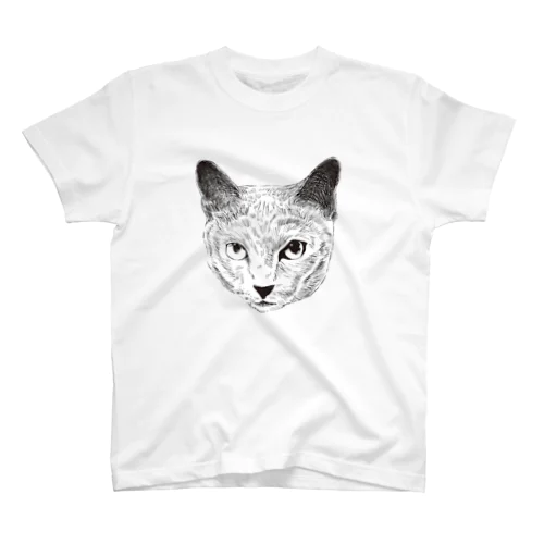 ロシアンブルー猫 スタンダードTシャツ