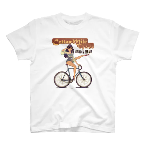 "Cotton Mile Cycles" Regular Fit T-Shirt