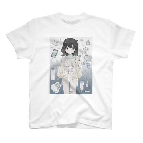 寝なきゃ スタンダードTシャツ