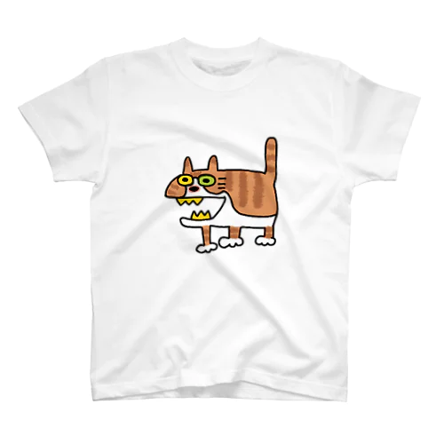 スコティッシュに似なかったキテレツねこ スタンダードTシャツ