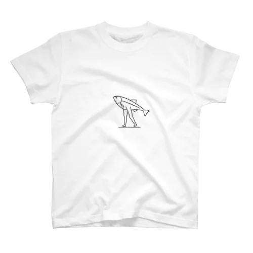 二足歩行型fish Regular Fit T-Shirt