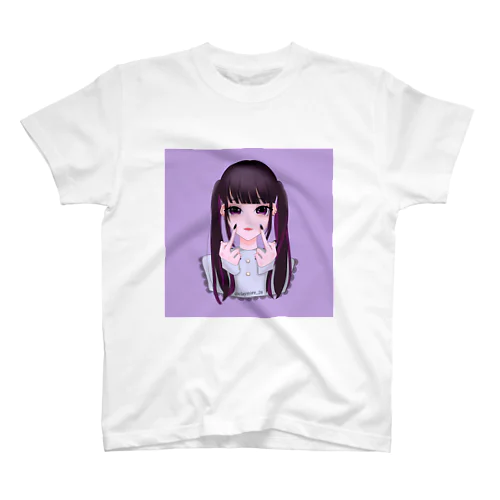 めんへら めろぉちゃん 背景付き スタンダードTシャツ