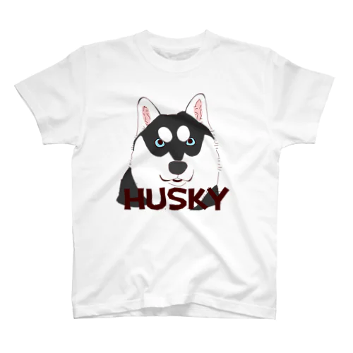 HUSKY 黒 Regular Fit T-Shirt