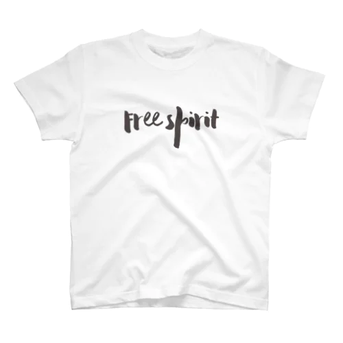 free spirit simple style モノクロ スタンダードTシャツ