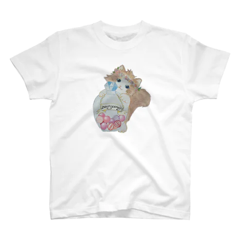 花冠にゃんこちゃん♡ Regular Fit T-Shirt