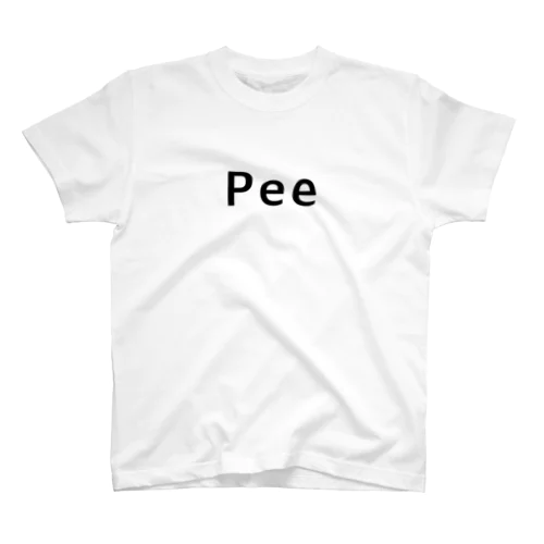 Ｐｅｅ黒文字 Regular Fit T-Shirt