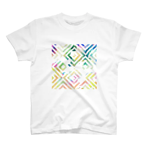 Colorful Watercolor (square) Regular Fit T-Shirt