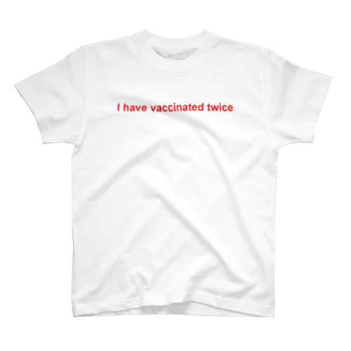 ワクチン2回接種しました Regular Fit T-Shirt