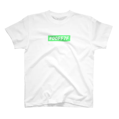 #00FF7F Box Logo Tee Regular Fit T-Shirt