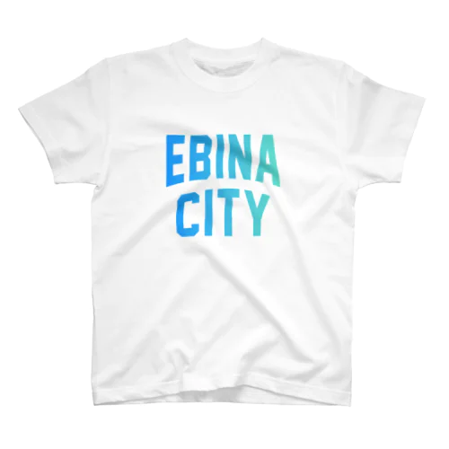 海老名市 EBINA CITY ロゴブルー Regular Fit T-Shirt
