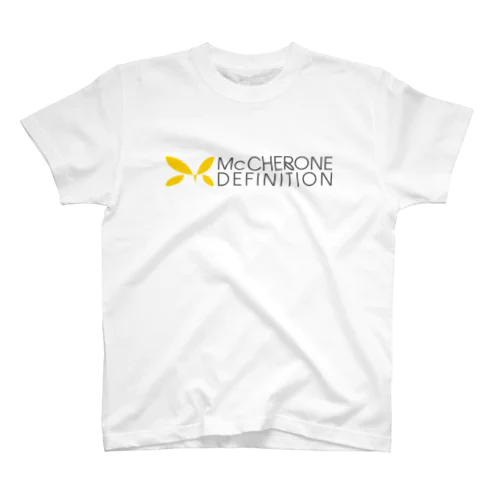 McCHERONE DEFINITIONロゴ(横)[淡色] Regular Fit T-Shirt