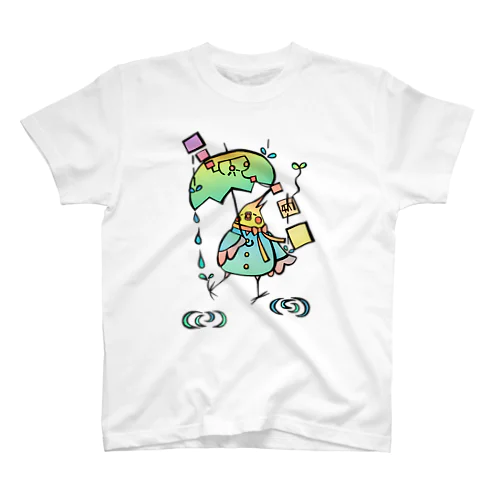 やすらぐ雨 Regular Fit T-Shirt