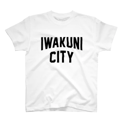 岩国市 IWAKUNI CITY　ロゴブラック スタンダードTシャツ