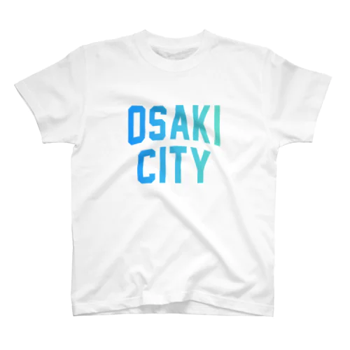 大崎市 OSAKI CITY　ロゴブルー Regular Fit T-Shirt