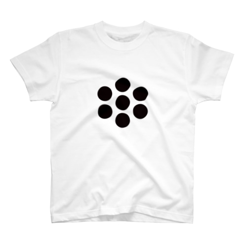 戦国花札の家紋「七曜」 Regular Fit T-Shirt