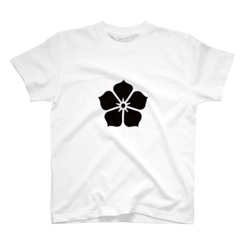 戦国花札の家紋「桔梗」 Regular Fit T-Shirt