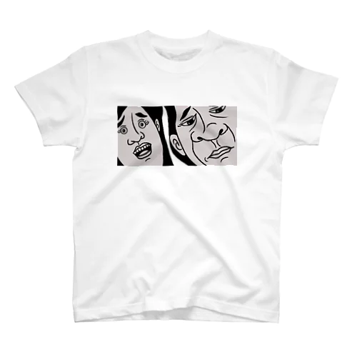  何かを思い出す親娘 Regular Fit T-Shirt