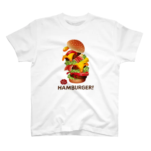 デカ盛りハンバーガー ! スタンダードTシャツ