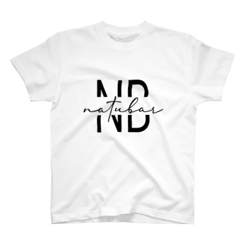 NATUbarロゴTシャツ(大)淡色 Regular Fit T-Shirt