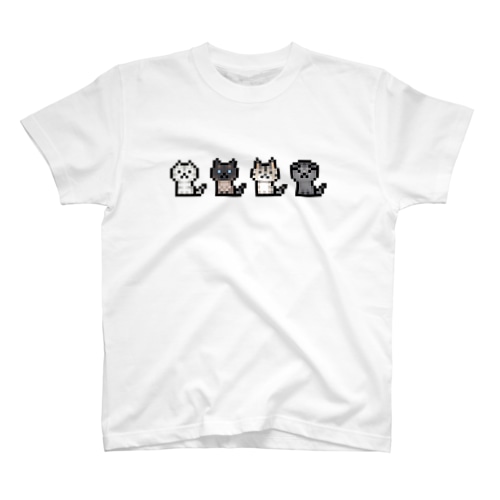 PixelArt ニャンズ4 Regular Fit T-Shirt