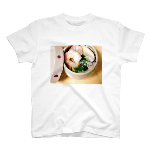 茶碗蒸し美味ァ えなめるくん スタンダードTシャツ