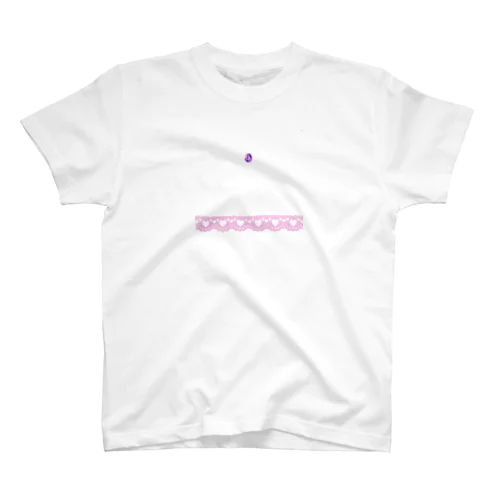 白ドレス宝石 スタンダードTシャツ