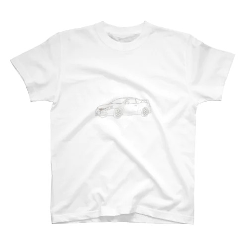 線画のスポーツカー Regular Fit T-Shirt