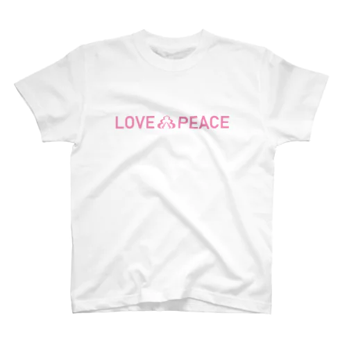 LOVE💩PEACE ”PINK” Regular Fit T-Shirt