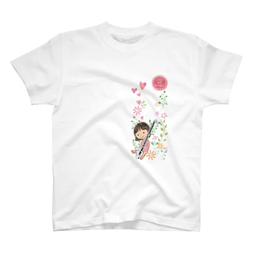 バスクラLoveな女の子 Regular Fit T-Shirt