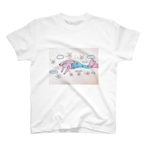 自由気ままな空に浮かぶモンスター Regular Fit T-Shirt