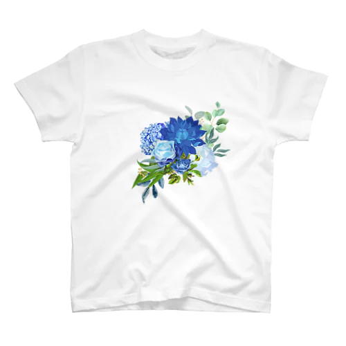 青い花束 Regular Fit T-Shirt