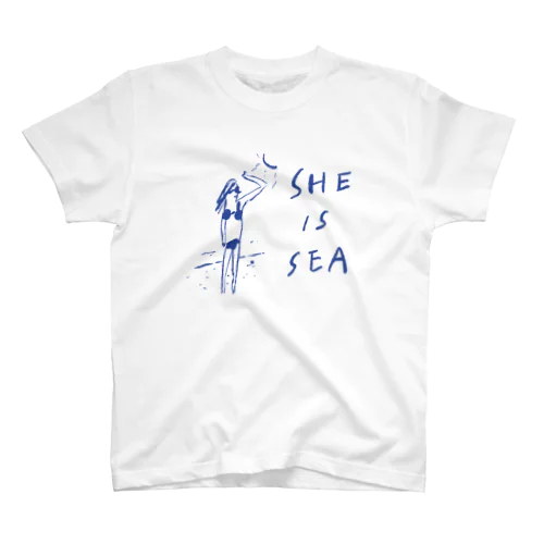 she is sea Regular Fit T-Shirt