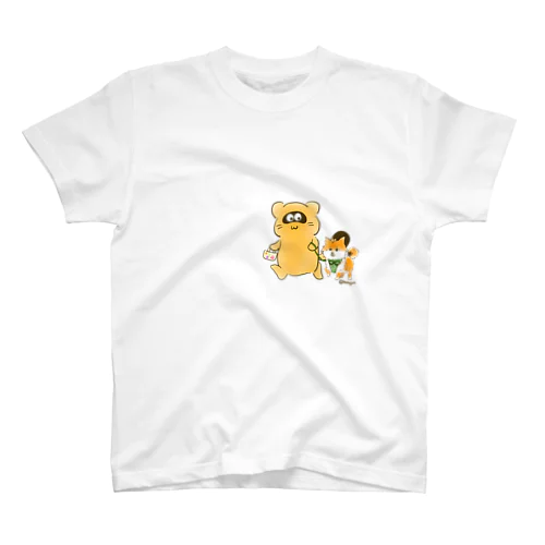 たぬっぷ&うめ Regular Fit T-Shirt