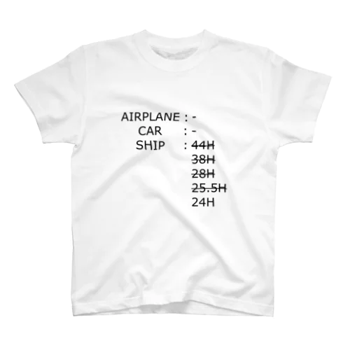 船で24時間（変遷あり） スタンダードTシャツ