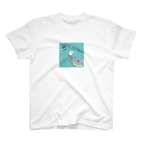 宇宙飛行士　うさぎ 티셔츠